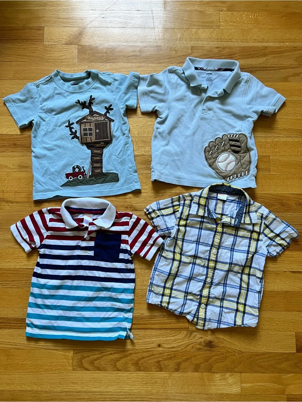 (Lot of 4) Gymboree 2T shirts Including Baseball & Lift Flap Top Secret Dog
